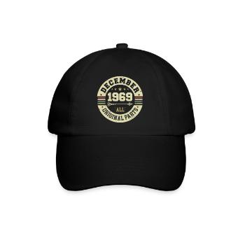 Legends Birthday December 1969 Born Gift - Baseball Cap - black/black - Front