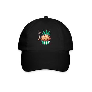 Muffin réfrigéré avec joint de feuille - Casquette classique - noir/noir - Devant