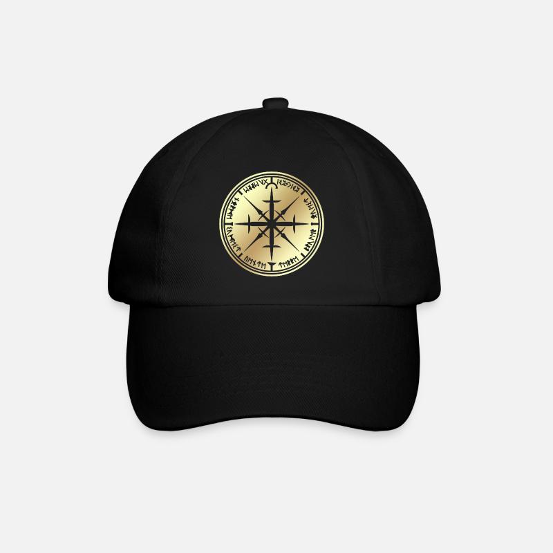 rose des vents - Casquette classique - noir/noir