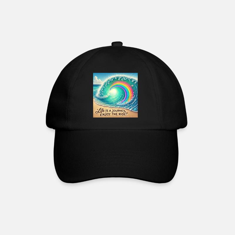 Wave Journey Tourbillon arc-en-ciel - Casquette classique - noir/noir