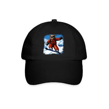 Bear Snowboard - Baseball Cap - black/black - Front