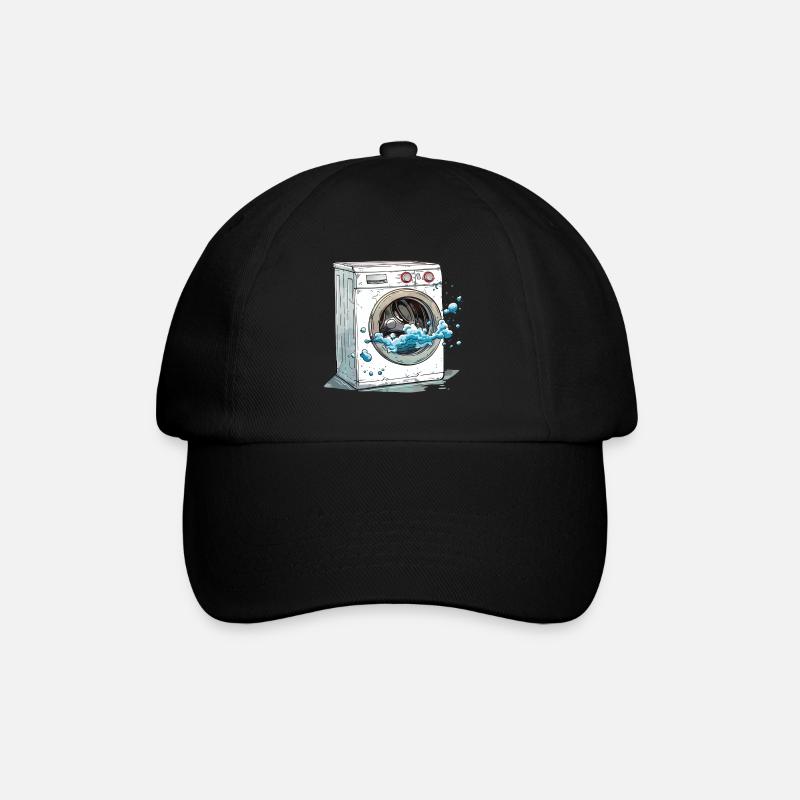 Washing machine - Baseball Cap - black/black