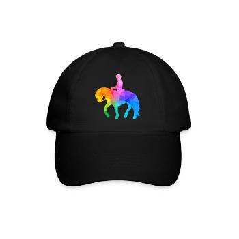 Pony Riding Boy - Baseball Cap - black/black - Front