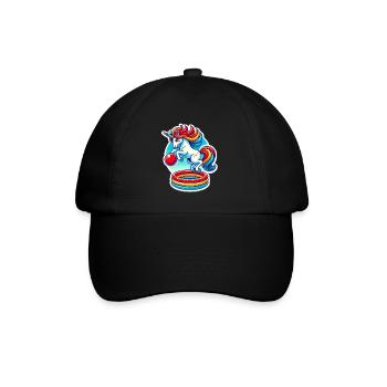 Licorne colorée Piscine Rebond Fun - Casquette classique - noir/noir - Devant