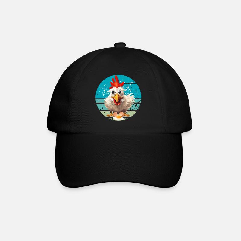 Flatterstulle - Baseballkappe - Schwarz/Schwarz