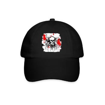 Skull Splash Trash Polka Tattoo - Baseball Cap - black/black - Front