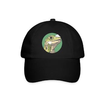Rasage des lézards – plus doux que jamais ! - Casquette classique - noir/noir - Devant