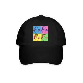 Baking Cake Baking Queen Baking Fairy Baker Pop Art - Baseball Cap - black/black - Front