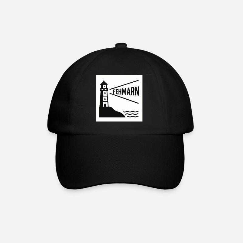 Fehmarn - Baseball Cap - black/black