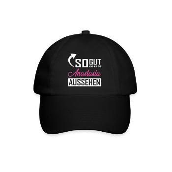 Only an Anastasia can look so good - Baseball Cap - black/black - Front