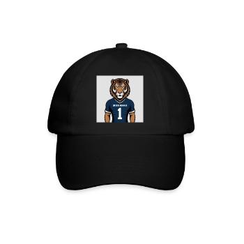 Tiger Mascot Jersey Print - Baseball Cap - black/black - Front