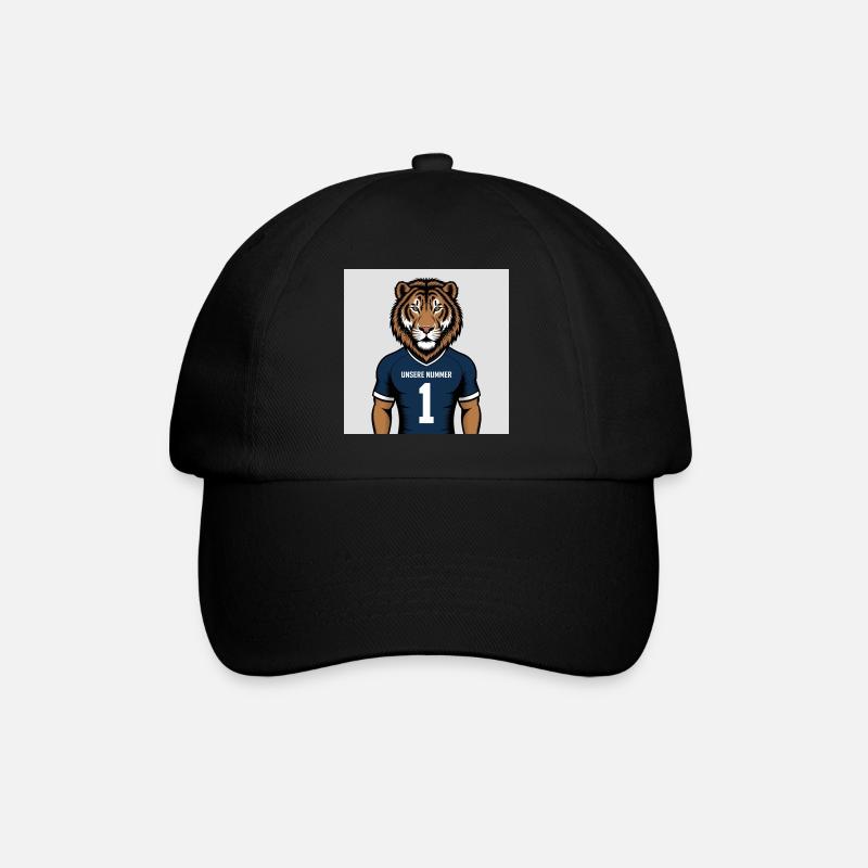 Tiger Maskottchen Jersey Druck - Baseballkappe - Schwarz/Schwarz