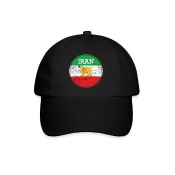 Emblème Lion Iran Vintage Rond - Casquette classique - noir/noir - Devant