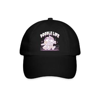 Doodle Life Doodle Drawing - Baseball Cap - black/black - Front
