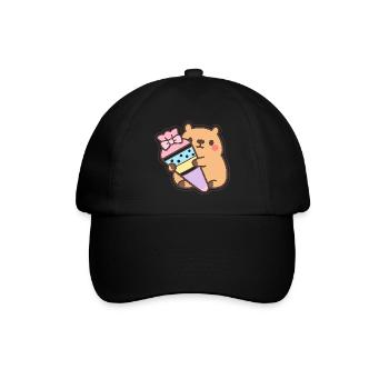 Enfant de l’école Capybara – 1ère année - Casquette classique - noir/noir - Devant