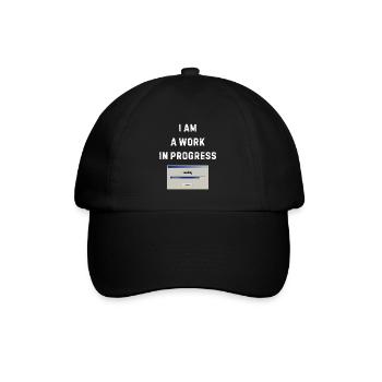 Work in progress – Loading bar - Baseball Cap - black/black - Front