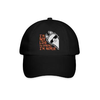Lama Sunglasses Not Like The Others I'm Worse - Baseball Cap - black/black - Front