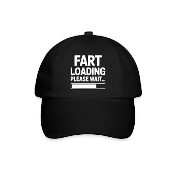 Fart Loading Please Wait... - Baseball Cap - black/black - Front