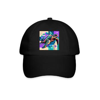 tortue - Casquette classique - noir/noir - Devant