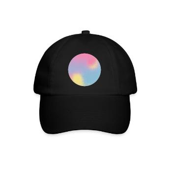 Aura-Check-Pastellgradientensphäre - Baseballkappe - Schwarz/Schwarz - Vorne