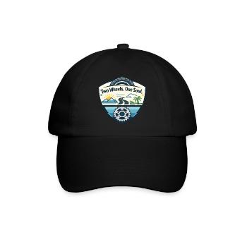 Deux roues, une âme - Casquette classique - noir/noir - Devant