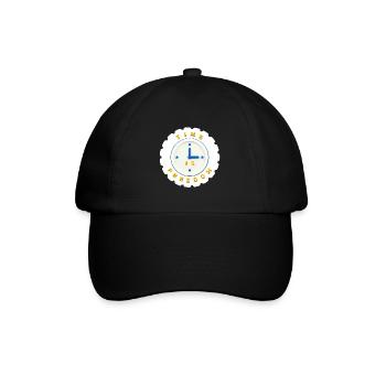 Zeit ist Freiheit - Baseballkappe - Schwarz/Schwarz - Vorne