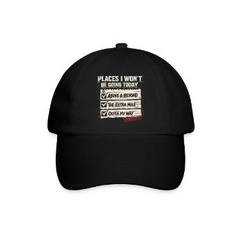 Des endroits où je n’irai pas aujourd’hui : Récits rétro - Casquette classique - noir/noir - Devant