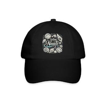Chemise féminine pour enterrement de vie de garçon maritime - Obtenir une coquille Nauti - Casquette classique - noir/noir - Devant