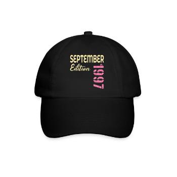 September 1997 - 29. Geburtstag - Baseballkappe - Schwarz/Schwarz - Vorne