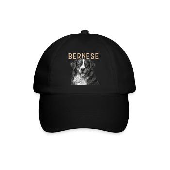 Berner Sennenhund Vintage - Baseballkappe - Schwarz/Schwarz - Vorne