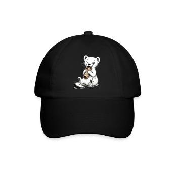 Vaelosek l hermine galette saucisse  - Casquette classique - noir/noir - Devant