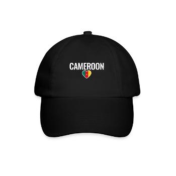 Cameroun Cameroun Drapeau camerounais Camerounais - Casquette classique - noir/noir - Devant