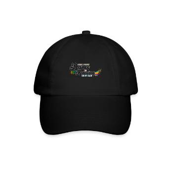 At Dancing on my own with rainbow design - Baseball Cap - black/black - Front