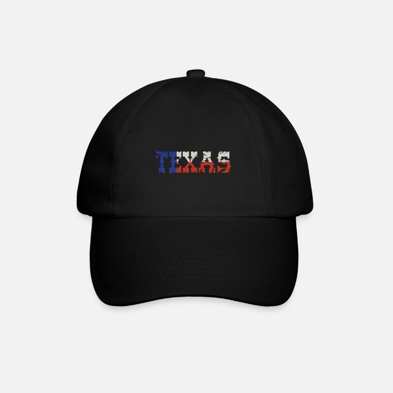 TEXAS - Baseballkappe - Schwarz/Schwarz