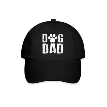 DOG DAD Dog Owners Men - Baseball Cap - black/black - Front