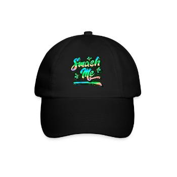 Smash Me | Jugendwort 2022 - Baseballkappe - Schwarz/Schwarz - Vorne
