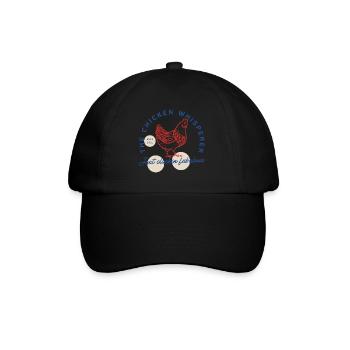 Farming The Chicken Whisperer Funny Chicken - Baseballkappe - Schwarz/Schwarz - Vorne