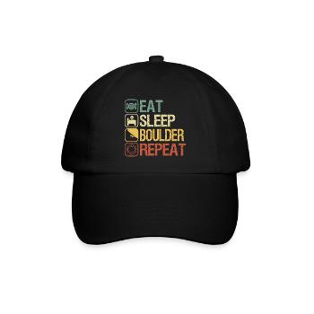 Bouldering - Baseball Cap - black/black - Front