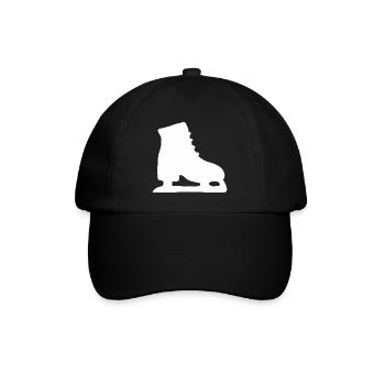 Ice skating figure skating figure skating figure skating skating - Baseball Cap - black/black - Front