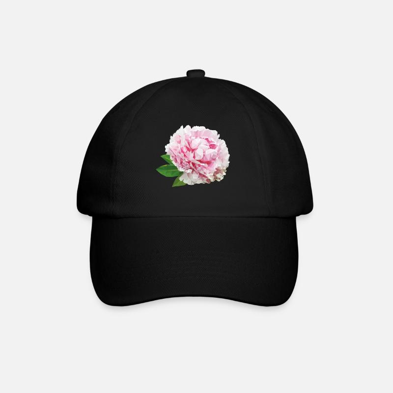 Pivoine - Casquette classique - noir/noir