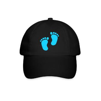 Pieds de bébé Garçon bleu - Casquette classique - noir/noir - Devant