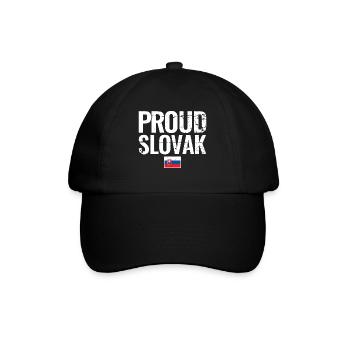 Proud Slovak Slovakia Slovak flag Slovak - Baseball Cap - black/black - Front