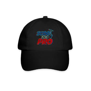 Scoot comme un Pro! Cadeau cool pour les scooters cascadeurs - Casquette classique - noir/noir - Devant