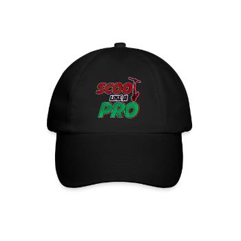 Scoot comme un Pro! Cadeau cool pour les scooters cascadeurs - Casquette classique - noir/noir - Devant