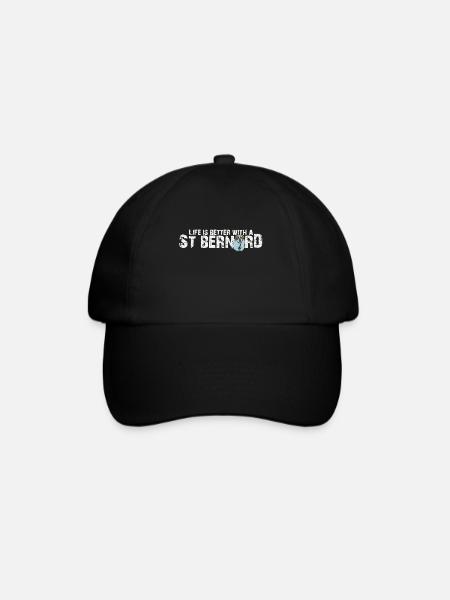 Bernhardiner - Baseballkappe - Schwarz/Schwarz