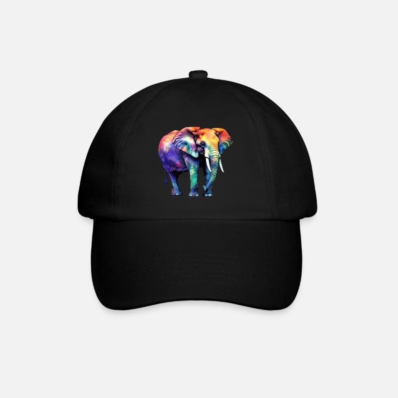 Éléphant - Casquette classique - noir/noir