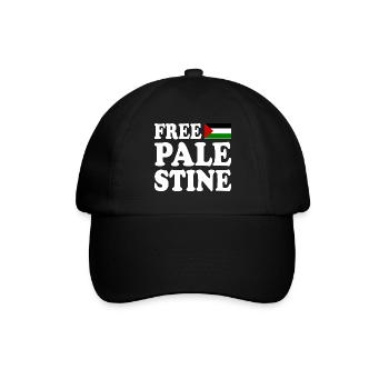Free palestine - Casquette classique - noir/noir - Devant