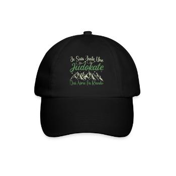 Judokate aventurier passionnée de Randonnée cadeau - Casquette classique - noir/noir - Devant