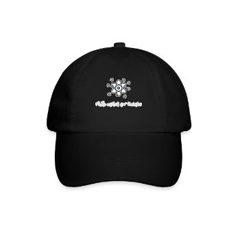 Mathe einfach bodenlos! - Baseballkappe - Schwarz/Schwarz - Vorne