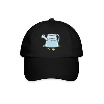 Süße Gießkanne - Baseballkappe - Schwarz/Schwarz - Vorne